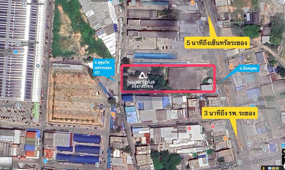 ขาย/ให้เช่า พื้นที่อเนกประสงค์ มีหลังคาและอาคาร มีใบอนุญาตโรงงาน ใจกลางเมืองระยอง