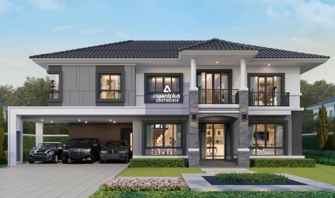 บ้านสวยในโครงการ ราคาพิเศษ  ศุภาลัยพาร์ควิว สุขุมวิท ทุ่งกลม ตาลหมัน พัทยา  หลังมุม แบบบ้านขนาดใหญ่สุดของโครงการ 