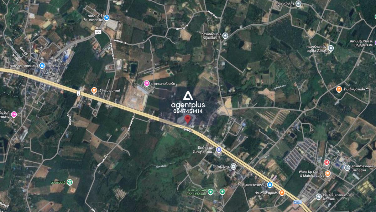 ขายที่ดินพร้อมสิ่งปลูกสร้าง ผังสีชมพู อ.นายายอาม จ.จันทบุรี