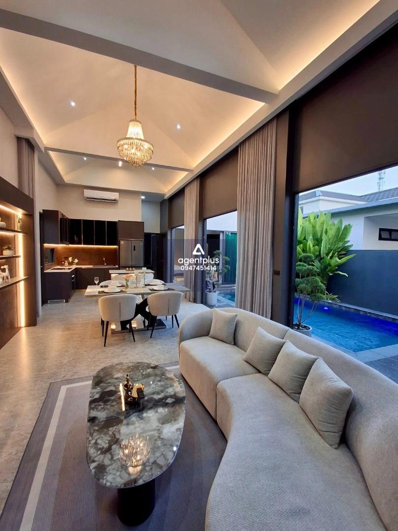 บ้านเดี่ยวหลังใหญ่ พร้อมบ้านพักแยก มีสระว่ายน้ำส่วนตัว – พื้นที่กว้าง ตกแต่งครบพร้อมอยู่ โป่ง - พัทยา