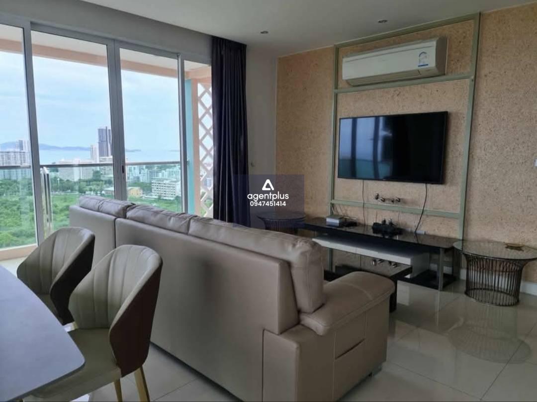 ให้เช่าคอนโดห้องมุม วิวทะเล แกรนด์ แคริบเบียน พัทยา พร้อมย้ายเข้าได้ทันที