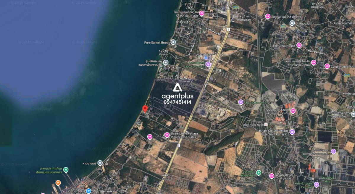 ขายที่ดินติดทะเลพร้อมสิ่งปลูกสร้าง นาจอมเทียน ชลบุรี