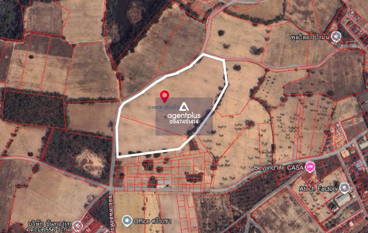 ขายที่ดินติดโครงการจัดสรร หลังหมู่บ้าน ปาร์คฮิลล์ 1 แหลมฉบัง ชลบุรี