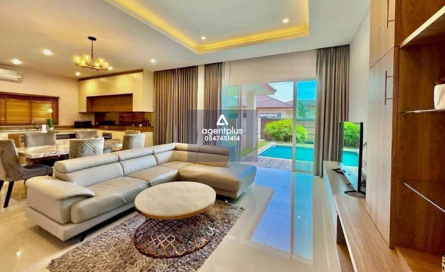 *เช่าด่วนบ้านชั้นเดียวพูลวิลล่า โครงการ Gerden Ville ห้วยใหญ่ ขนาด 115 ตร.ว. พื้นที่ 460 ตร.ม. 3 ห้องนอน 3 ห้องน้ำ ราคาพิเศษ 60,000 บาท