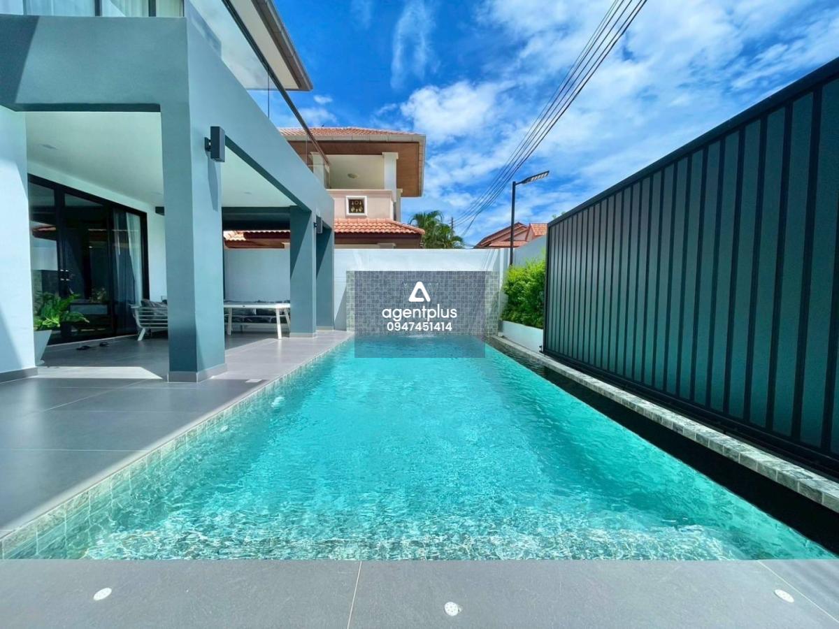 พูลวิลล่าฝั่งทะเล ห่างจอมเทียน 700 ม. ทำเลทอง ปล่อยเช่ารายวันได้ พร้อมเฟอร์ครบ