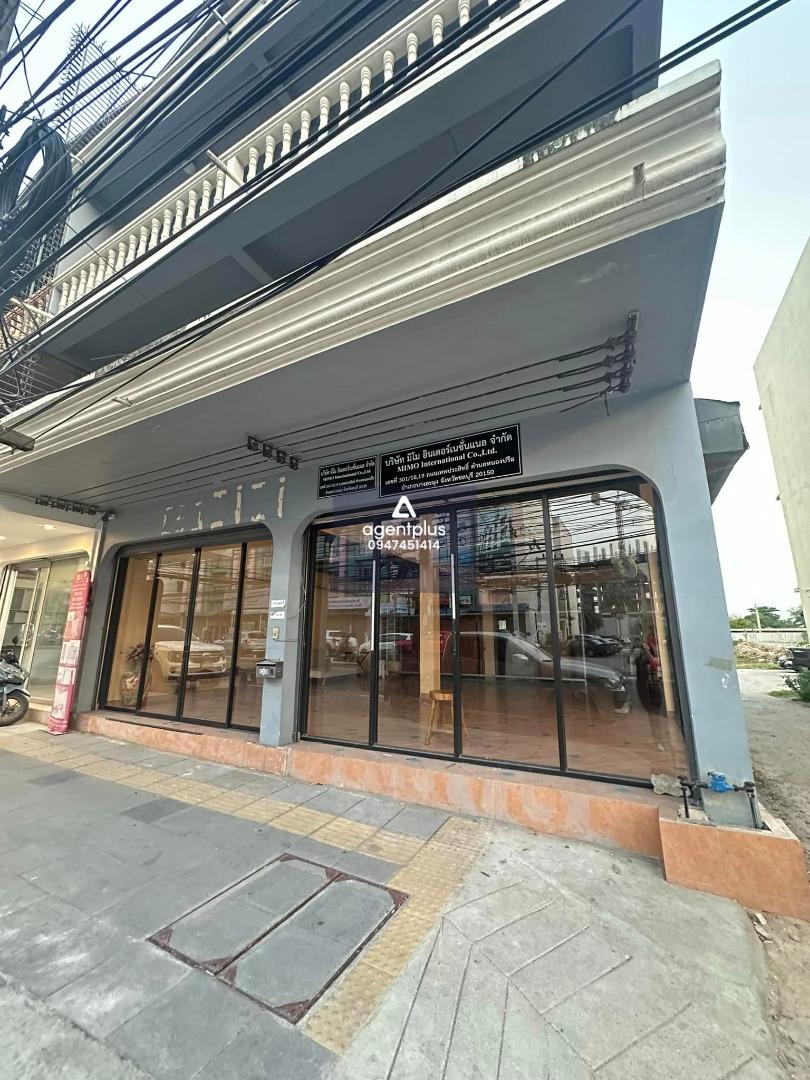 #ให้เช่าตึกอาคารพาณิชย์ ชั้นล่าง 2 คูหา ติดถนนเทพประสิทธิ์ ทำเลดี มีที่จอดรถ ทั้งด้านหน้าและด้านหลัง 