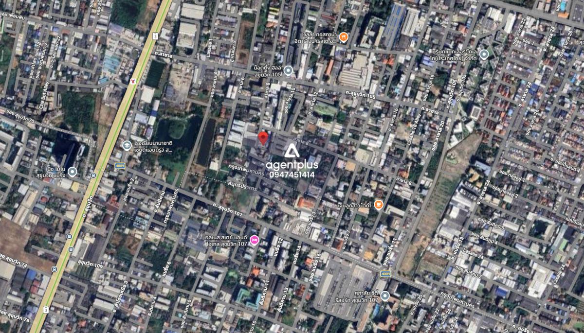 ขายที่ดินผังสีส้ม ติดถนนลาซาล 8 เขตบางนา กรุงเทพฯ