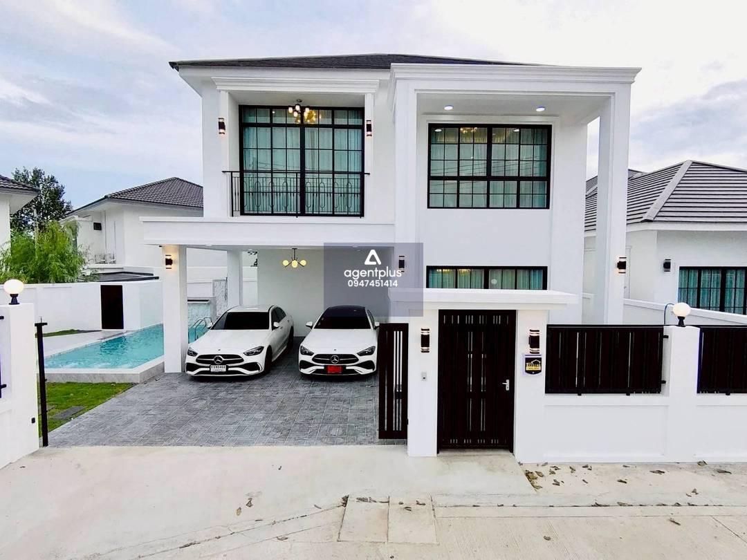 *บ้านเดี่ยว 2 ชั้น พร้อมสระว่ายน้ำส่วนตัว _ห้วยใหญ่ ใกล้ถนนสุขุมวิท