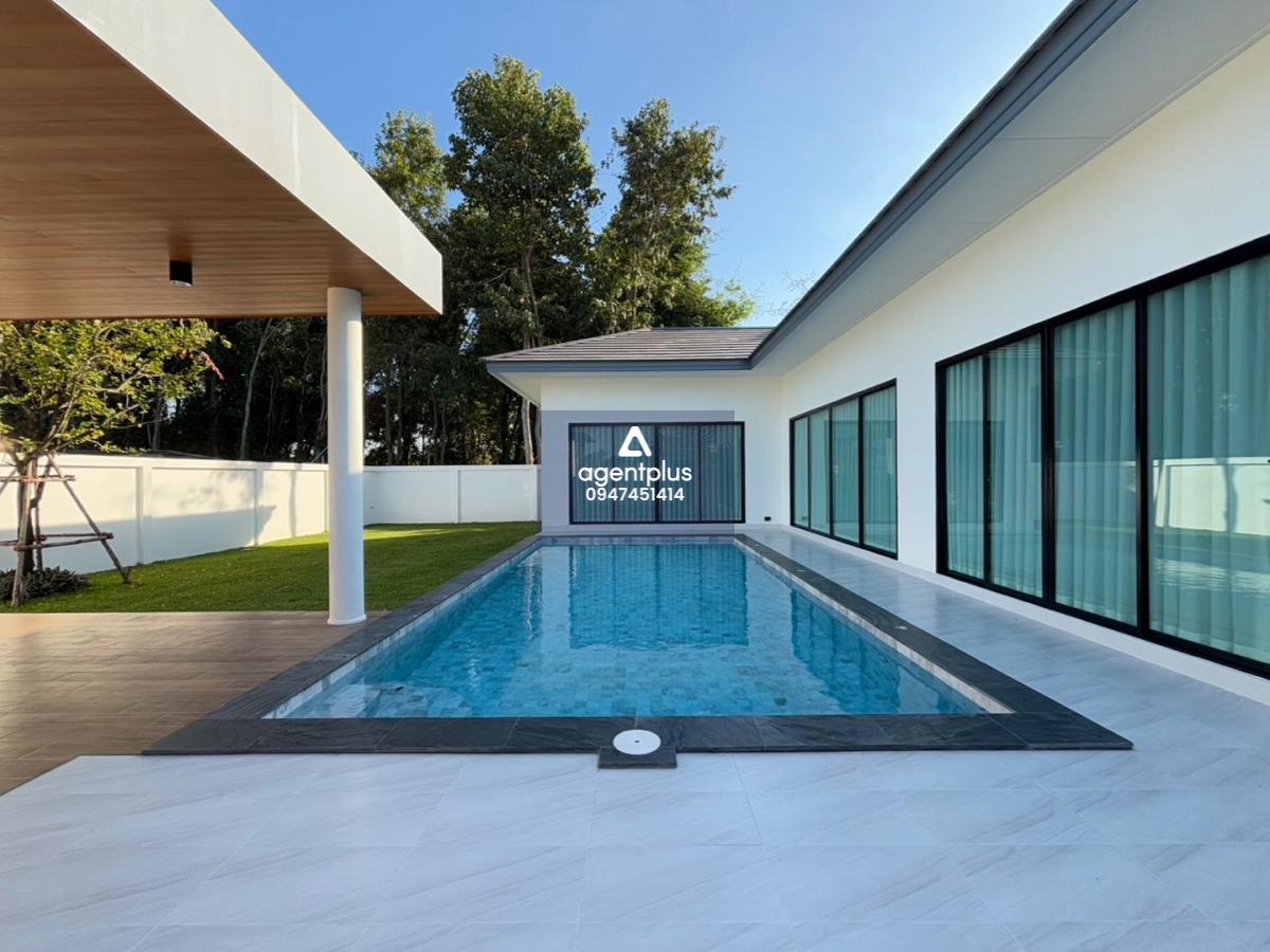 ขายบ้านพูลวิลล่า - บ้านพูลวิลล่าสร้างใหม่ ใกล้อ่างเก็บน้ำมาบประชัน พัทยา