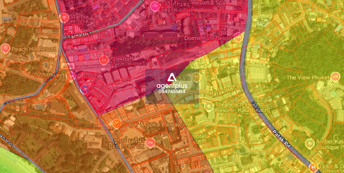 ที่ดินใกล้ถนนกะตะ ล้อมรอบด้วยโครงการคอนโด ห่างทะเลกะตะ 6 นาที ภูเก็ต