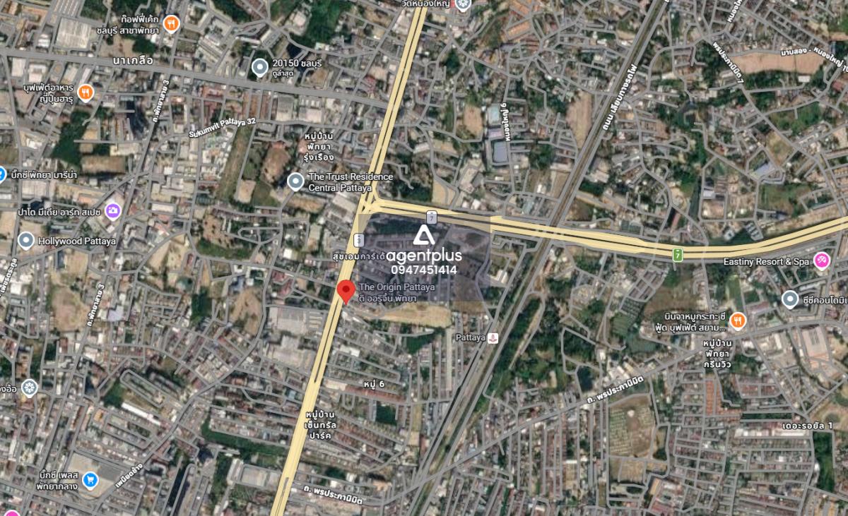 ขายที่ดินติดถนนสุขุมวิท ตรงข้ามโฮมโปร สาขาพัทยาเหนือ ห่างทะเล 9 นาที