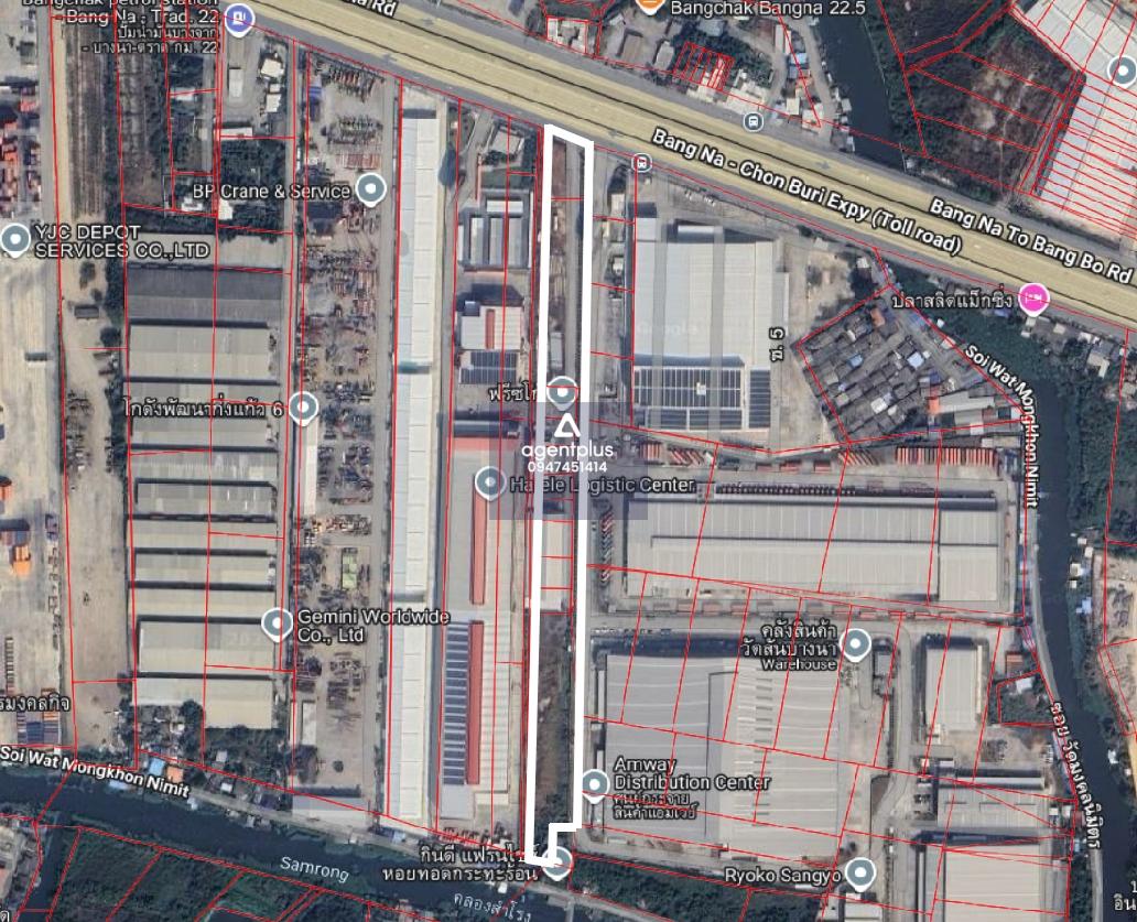 *ให้เช่าที่ดินพร้อมโกดัง ติดทางพิเศษบูรพาวิถี สมุทรปราการ