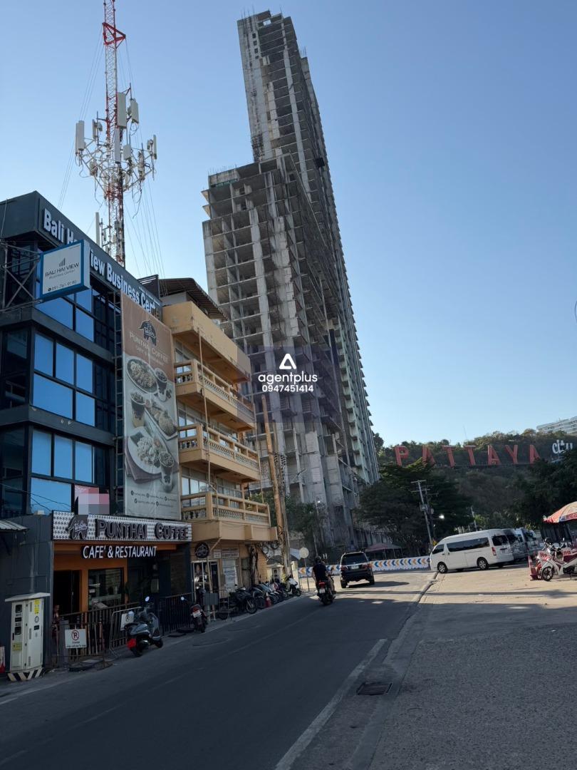 ขาย อาคารพาณิชย์ 4 ชั้น ใจกลางย่านธุรกิจ ใกล้ท่าเรือบาลีฮาย พัทยา พร้อมทำธุรกิจต่อ