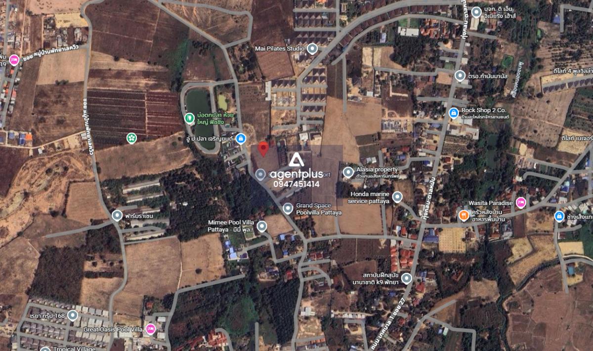 *ขายที่ดินใกล้โครงการพูลวิลล่า ซอย K9 ห้วยใหญ่ พัทยา