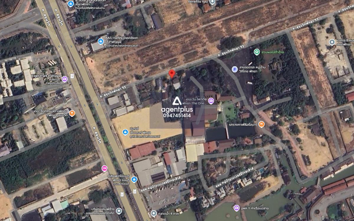 ขายที่ดินใกล้ถนนสุขุมวิท ติดตลาดน้ำ 4 ภาค พัทยา