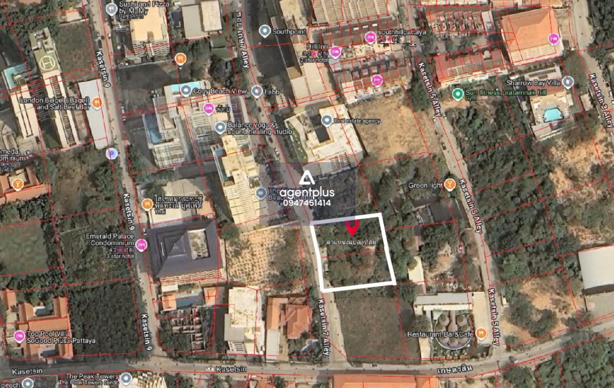 E14-E16 ให้เช่าที่ดิน ซอยเกษตรสิน 7 ล้อมรอบด้วยโครงการหมู่บ้านและคอนโด ห่างทะเล 2-3 นาที