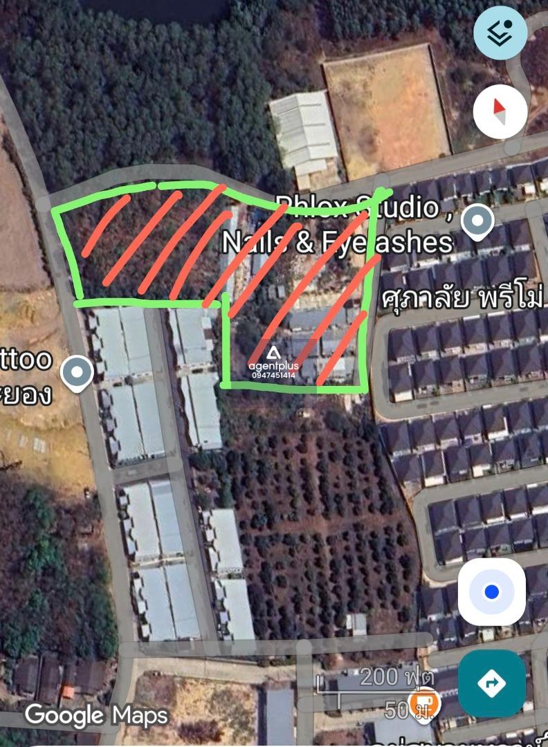 ขายที่ดินเปล่าติดบ้านโครงการ ผังสีเหลือง เนินพระ ระยอง