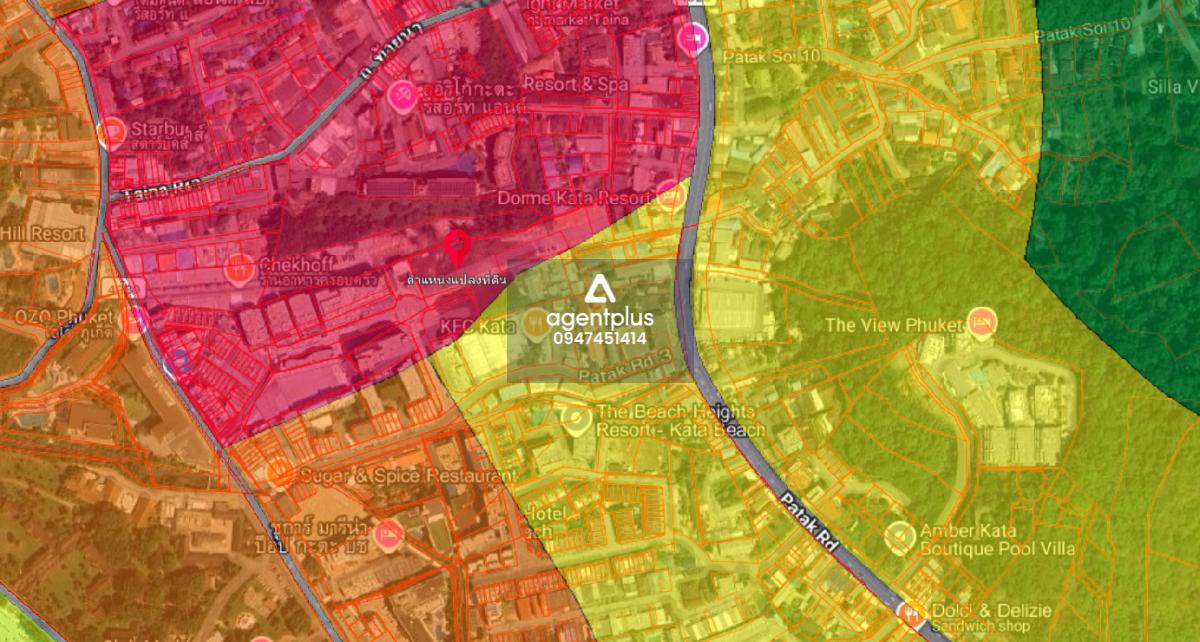 ที่ดินใกล้ถนนกะตะ ล้อมรอบด้วยโครงการคอนโด ห่างทะเลกะตะ 6 นาที ภูเก็ต