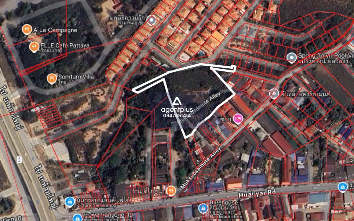 ขายที่ดินใกล้ทะเลและถนนสุขุมวิท ห้วยใหญ่ ชลบุรี