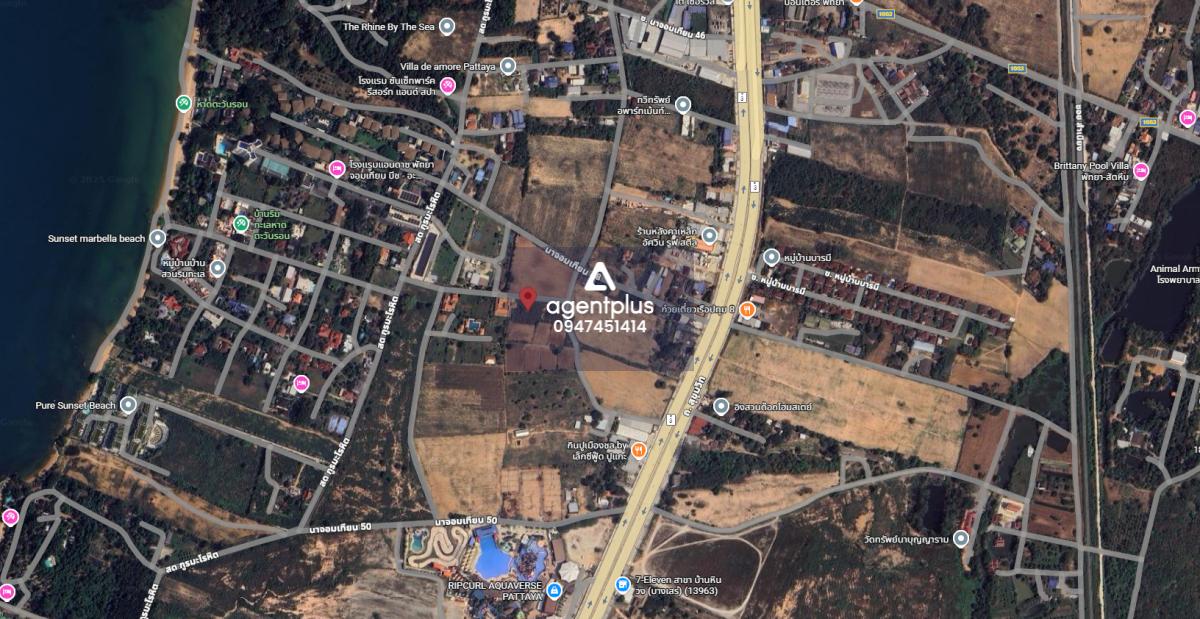 *ขายที่ดินบางเสร่ ฝั่งทะเล ห่างจากทะเลเพียง1นาที และถนนสุขุมวิขทเพียง 200 เมตร ติด water park