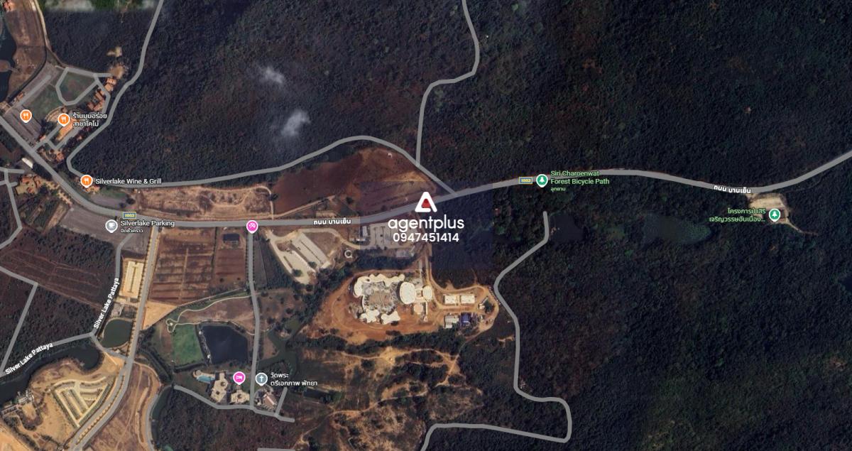 ขายที่ดินใกล้เขาชีจรรย์ ทำเล Silver Lake ติดถนนใหญ่ นาจอมเทียน ชลบุรี