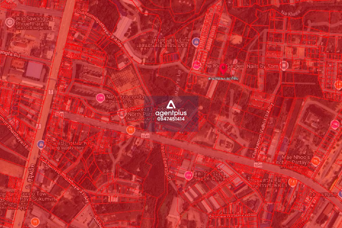 #ขายที่ดินเปล่าพัทยา โซนนาเกลือ ติดถนนซอยสุขุมวิท