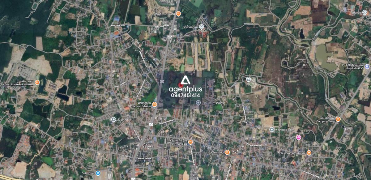 ขายที่ดินแบบแบ่งขาย เหมาะทำโครงการใหญ่ ติดถนน 6 เลน ใกล้สี่แยกเกาะกลอย ระยอง