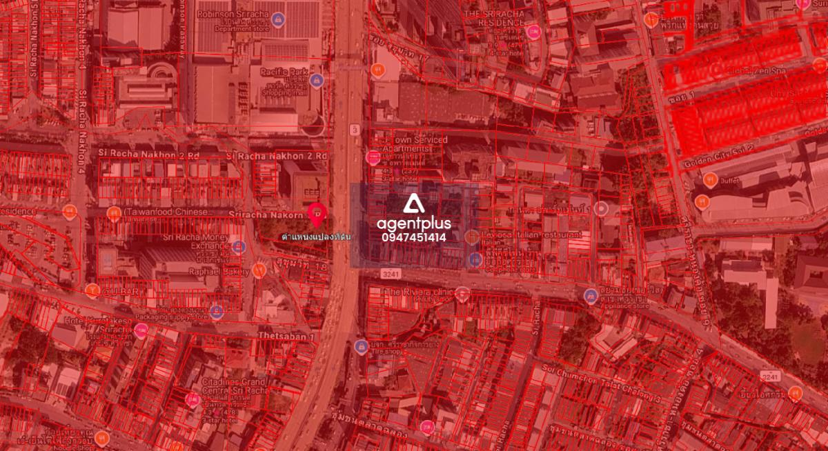 ที่ดินติดถนนสุขุมวิท ทำเลดีใจกลางเมือง ศรีราชา ชลบุรี