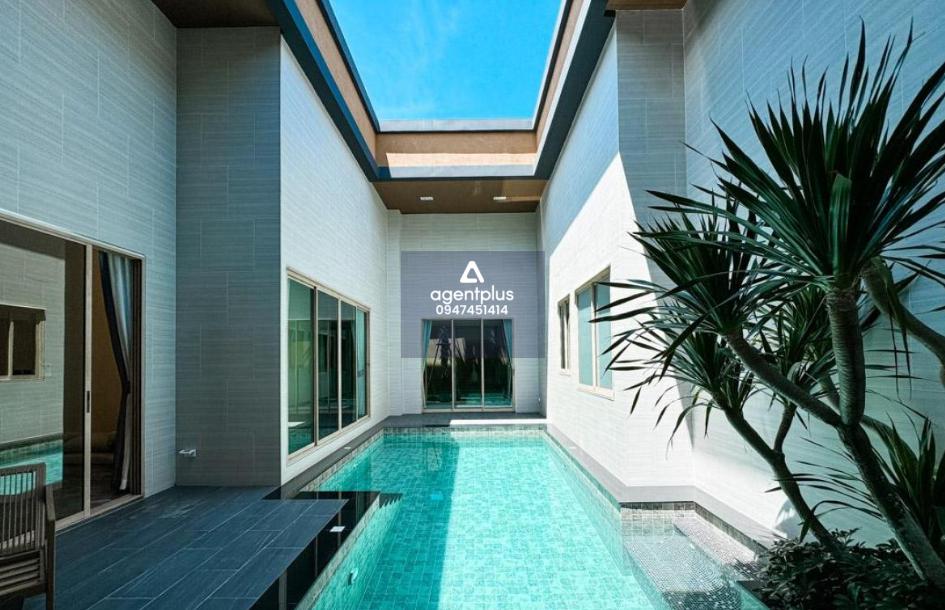 ขายบ้านพูลวิลล่าชั้นเดียว โครงการใหม่ในพัทยา เพดารสูงโปร่ง สไตล์โมเดิร์น 4 ห้องนอน 5 ห้องน้ำ ตกแต่งครบเฟอร์นิเจอร์ และเครื่องใช้ไฟฟ้า สวยงามครบชุด