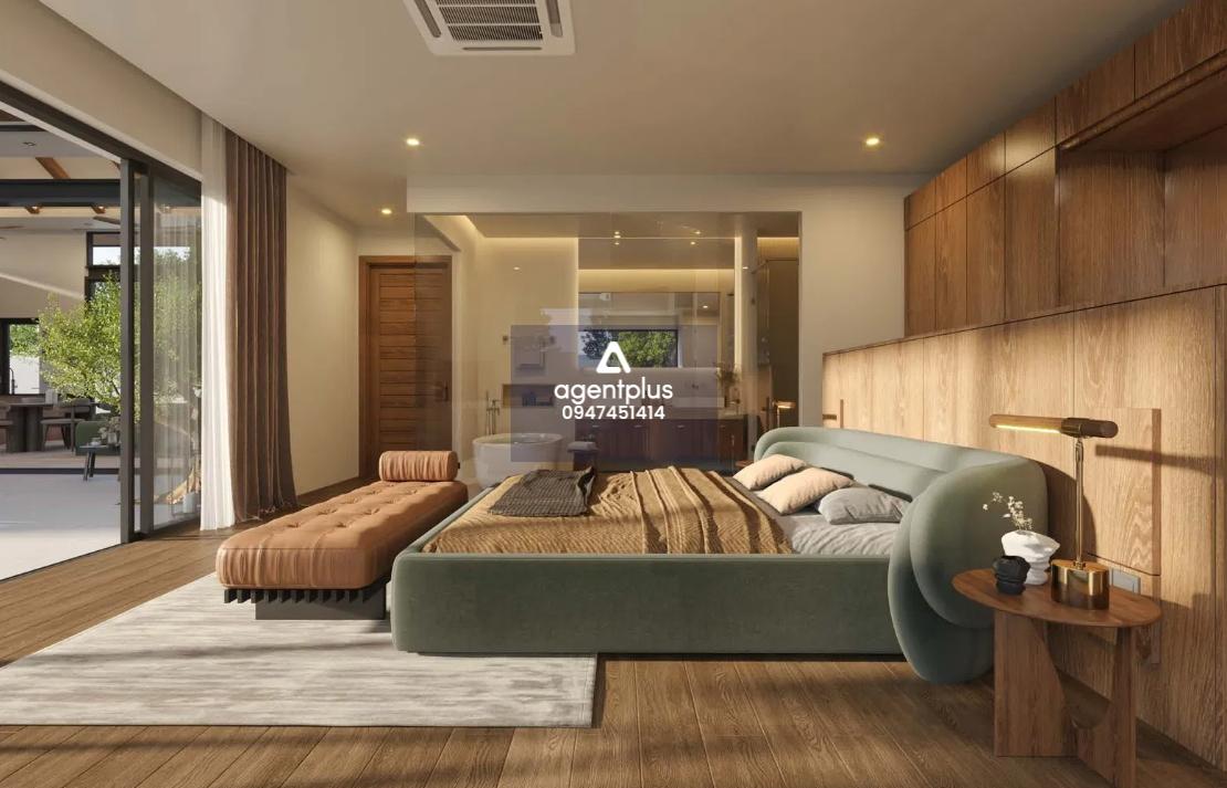 ขายพูลวิลล่าหรู สไตล์รีสอร์ท รูปแบบ Mid-Century Modern ผสมผสานความทันสมัยกับธรรมชาติ บรรยากาศสงบ พร้อมสระว่ายน้ำส่วนตัว