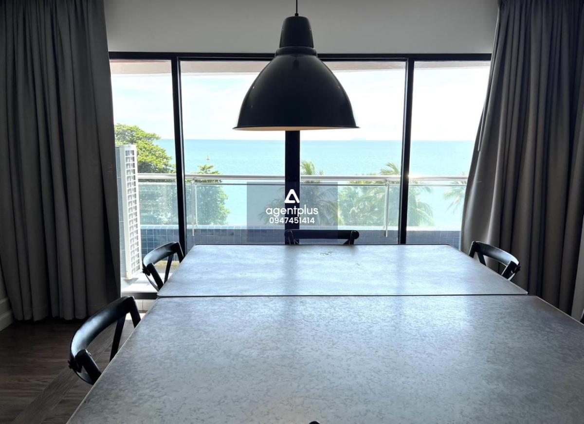 This beachfront condo is for sale and it comes at the price of 28,000,000฿ 3 bedrooms & 3 bathrooms 252 square meters Under foreign quota Fully furnished & ready to move in Condo features: Expansive living with ceiling-to-floor glass windows providing an 