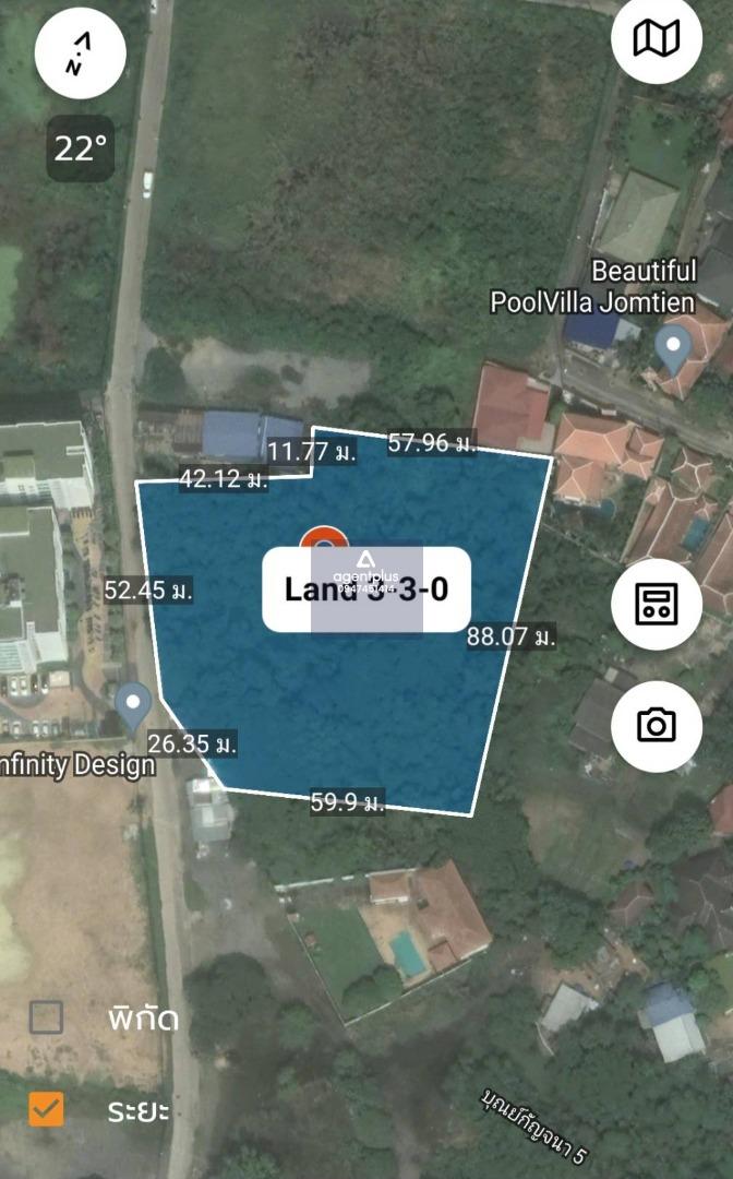 ขายที่ดินทำเลทอง ซอยบุณย์กัญจนา พัทยา