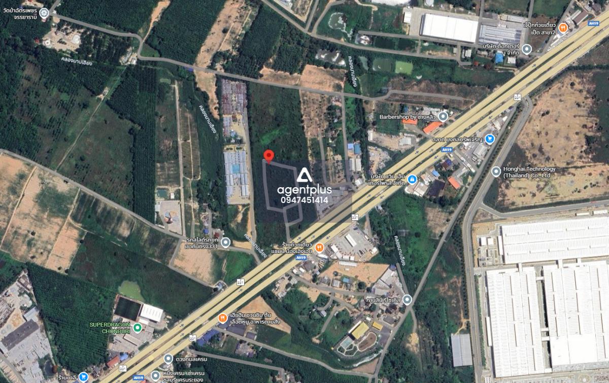 ขาย / เช่า ที่ดินผังสีม่วงลาย ติดถนน 331 – ศรีราชา ชลบุรี