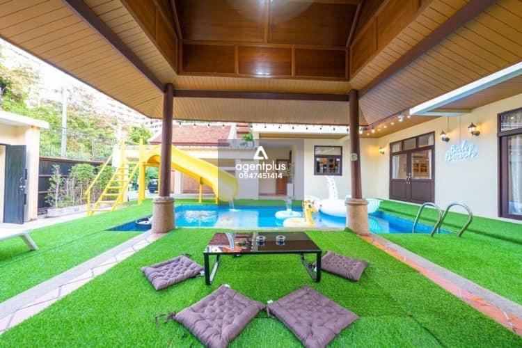 พูลวิลล่า 2 ชั้น ใจกลางพระตำหนัก  Fully furnished ขายพร้อมผู้เช่า!! 