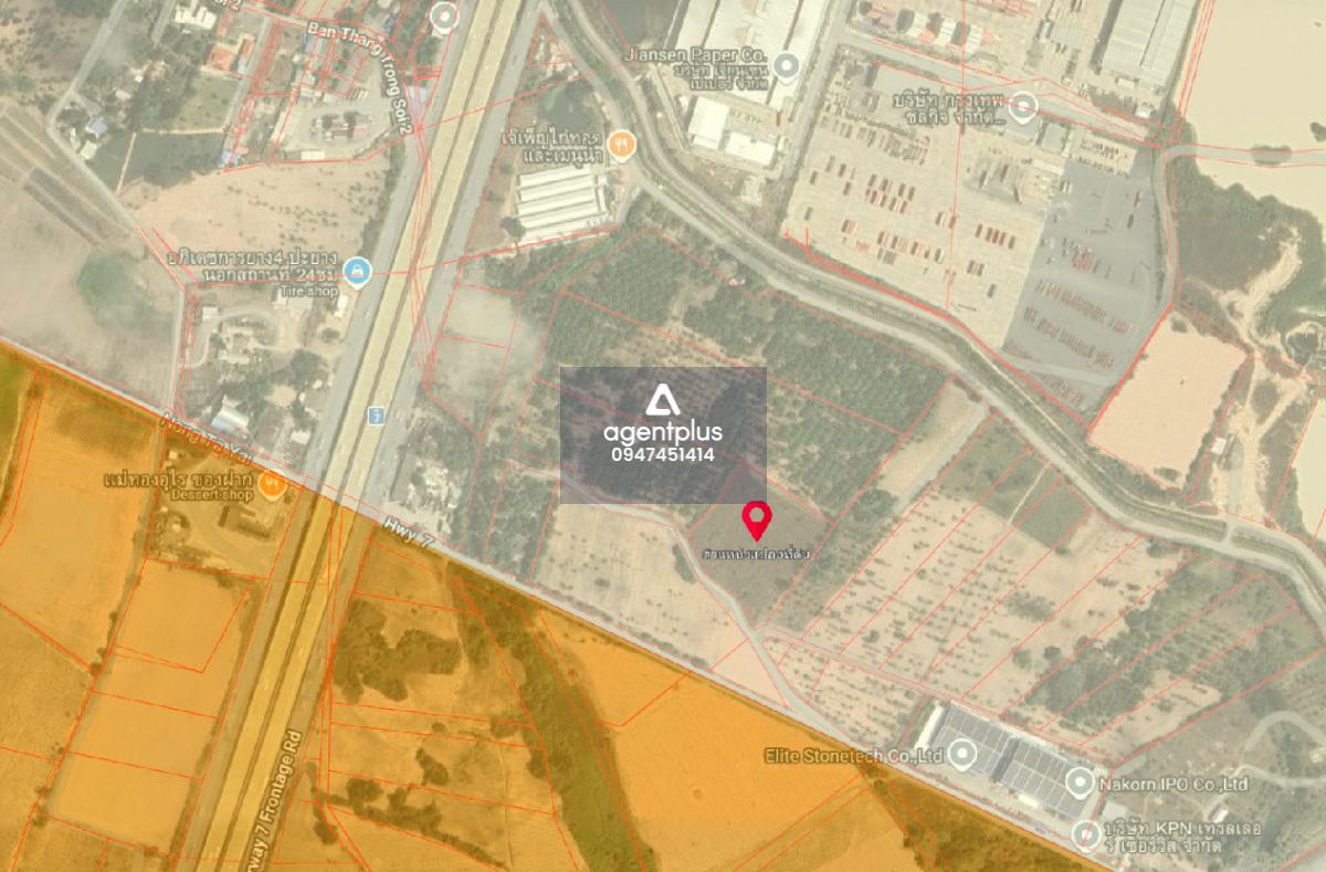 ดินในทำเลทอง ผังสีเหลืองอ่อน ศรีราชา ชลบุรี