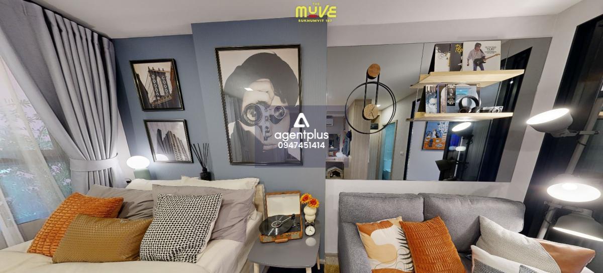 The MUVE Sukhumvit 107 มูฟชีวิตเต็มที่ ไม่มีสะดุด คอนโดมิเนียมสุดหรูจากแสนสิริ ซึ่งตั้งอยู่ในทำเลทองใกล้สถานีรถไฟฟ้าแบริ่ง 