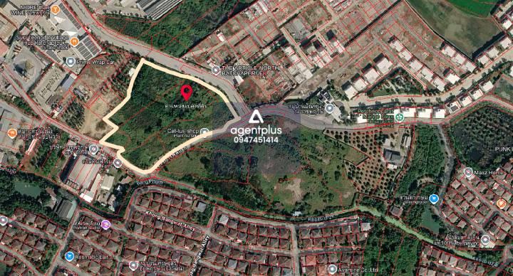 ที่ดินเปล่าแปลงใหญ่ ติดถนนบางพลับ 8 ล้อมรอบด้วยโครงการจัดสรร ปากเกร็ด นนทบุรี