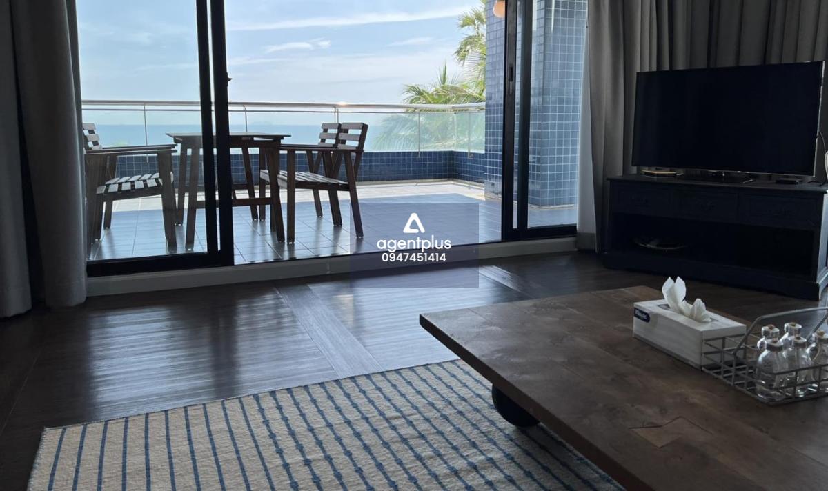 This beachfront condo is for sale and it comes at the price of 28,000,000฿ 3 bedrooms & 3 bathrooms 252 square meters Under foreign quota Fully furnished & ready to move in Condo features: Expansive living with ceiling-to-floor glass windows providing an 