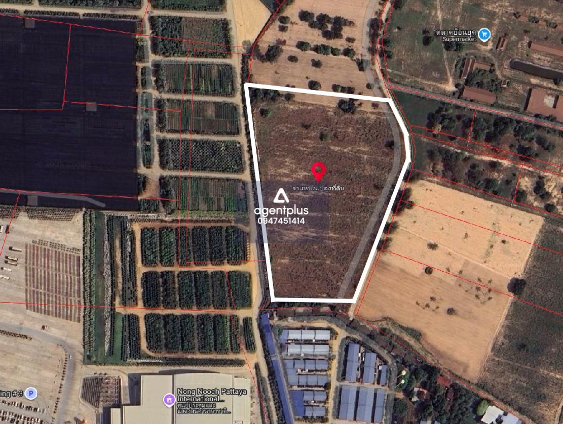 *ขายที่ดินติดสวนนงนุช ขายต่ำกว่าราคาประเมิน นาจอมเทียน ชลบุรี