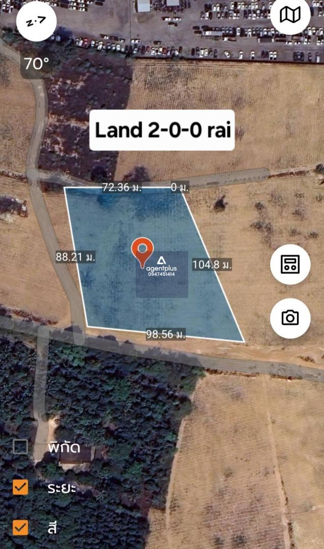 ที่ดินให้เช่า ที่ดินติดถนนเส้น 36 ตรงข้ามสวนวมเด็จย่า  ตำบลทับมา เมืองระยอง