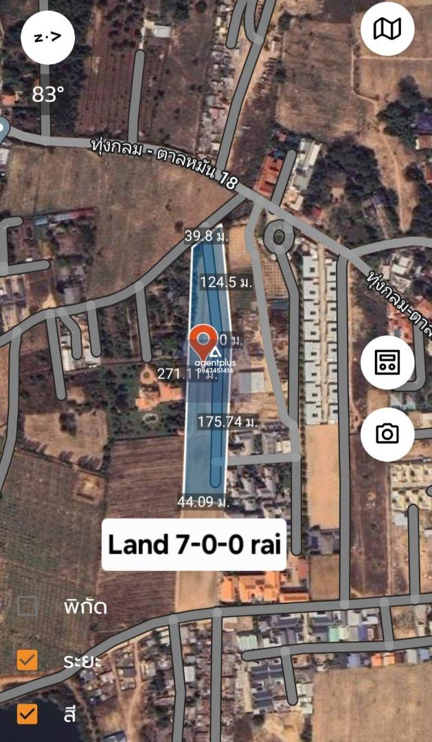 * ขายที่ดินเปล่า ทุ่งกลมตาลหมัน ซอย 18  ใกล้อ่างเก็บน้ำชากนอก  ทุ่งกลม ตาลหมัน พัทยา