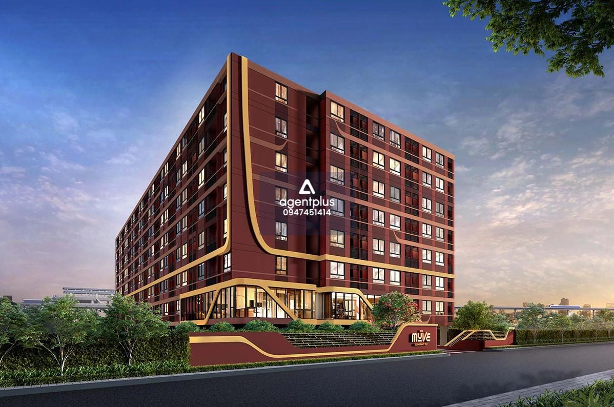 The MUVE Sukhumvit 107 มูฟชีวิตเต็มที่ ไม่มีสะดุด คอนโดมิเนียมสุดหรูจากแสนสิริ ซึ่งตั้งอยู่ในทำเลทองใกล้สถานีรถไฟฟ้าแบริ่ง 