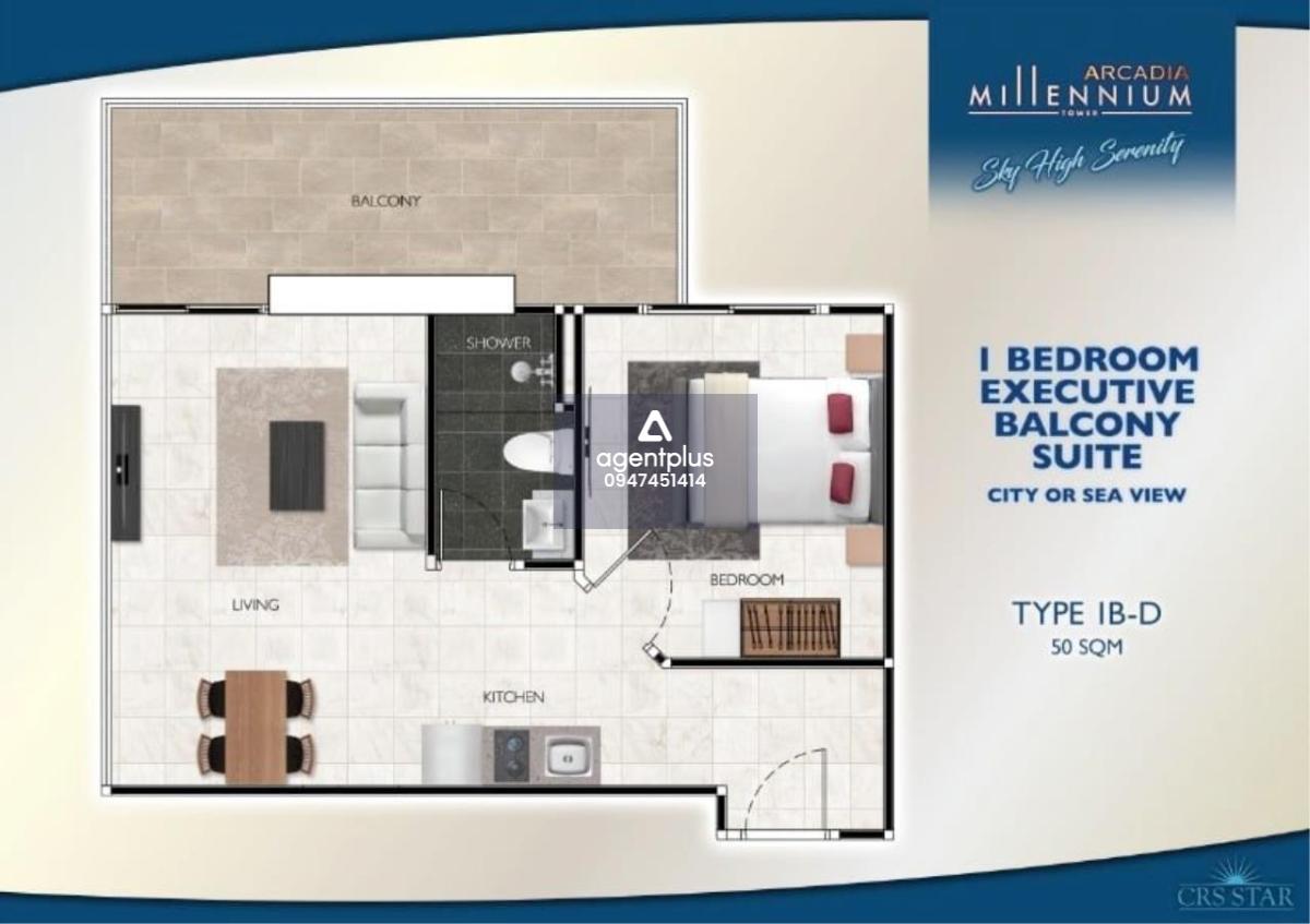 คอนโดวิวทะเล วิวเมืองพัทยา ราคาสุดพิเศษ Arcadia Millennium Tower พัทยา