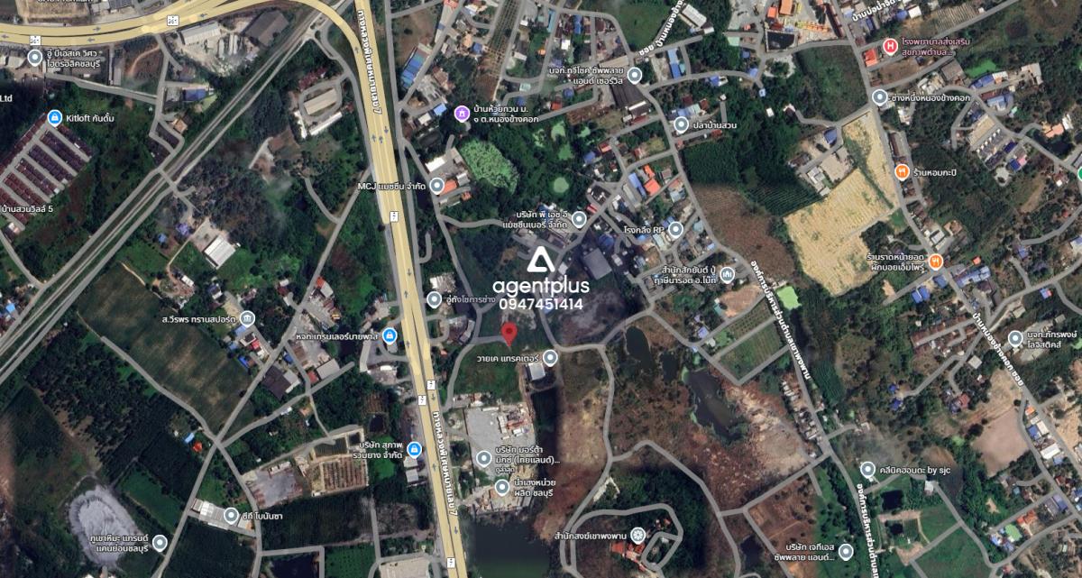 ให้เช่าที่ดินเปล่า ทำเลทอง ติดมอเตอร์เวย์ (ก่อนถึงด่านบางพระ) ชลบุรี