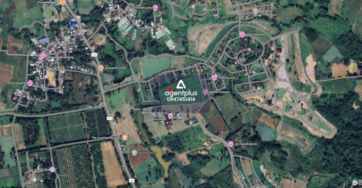 ที่ดินแปลงใหญ่(แปลงขวา)ล้อมรอบด้วยโครงการรีสอร์ท วิวภูเขา บลูไดมอนด์ เขาค้อ เพชรบูรณ์