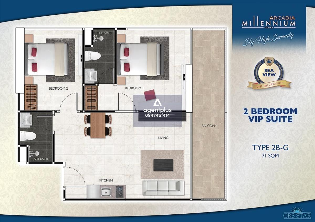 คอนโดวิวทะเล วิวเมืองพัทยา ราคาสุดพิเศษ Arcadia Millennium Tower พัทยา
