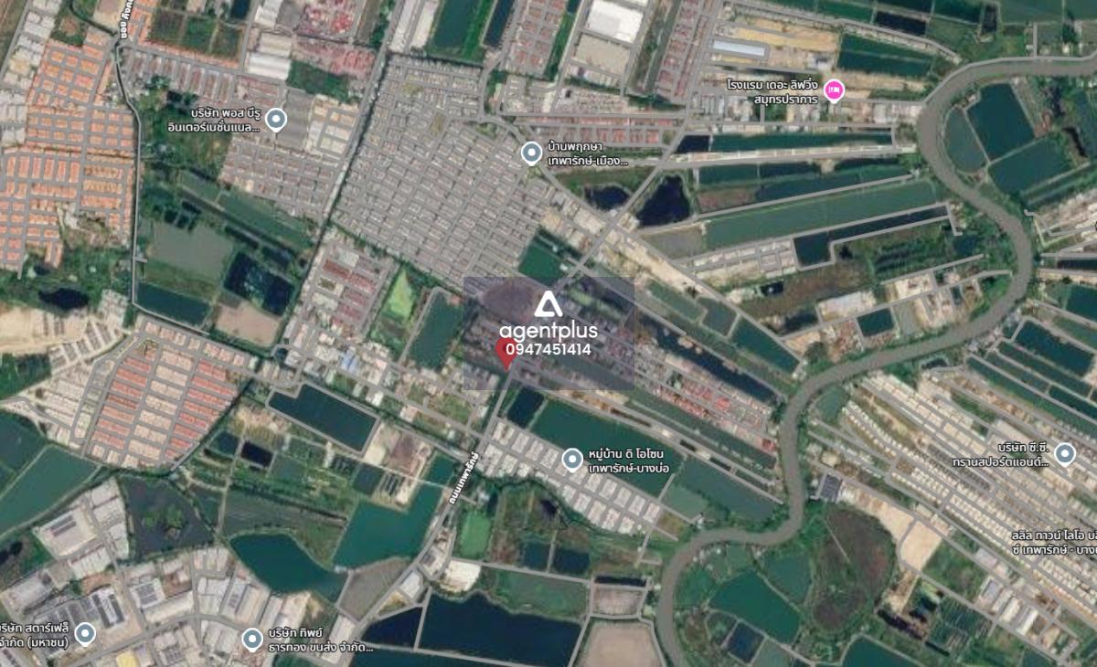 ที่ดินแปลงใหญ่ ติดถนนเทพารักษ์ ผังสีส้ม บางบ่อ สมุทรปราการ