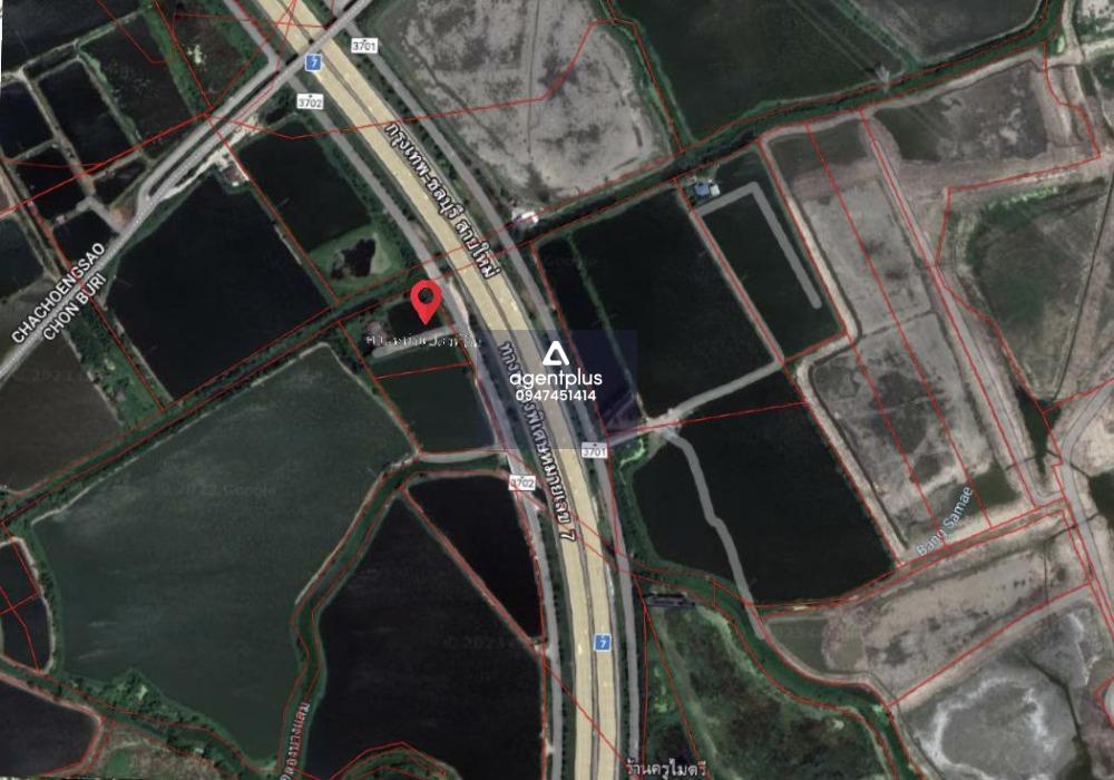 ขายที่ดิน EEC ติดถนนคู่ขนานมอเตอร์เวย์ อยู่ตรงข้ามกับเขตนิคมอมตะชลบุรี พานทอง ชลบุรี