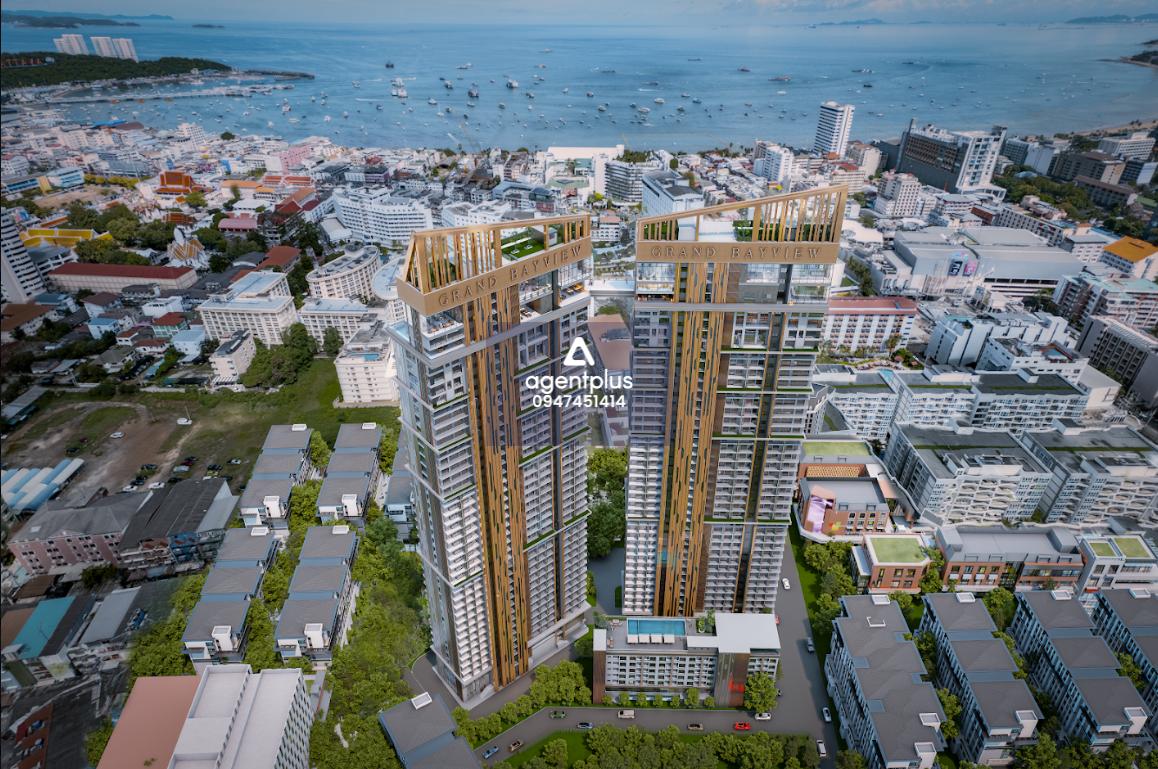 ขายคอนโดหรูวิวทะเลชั้นสูง Grand Bay View ย่านพัทยากลาง-ซอยบัวขาว เทควิวทะเลสวยงามลงตัว
