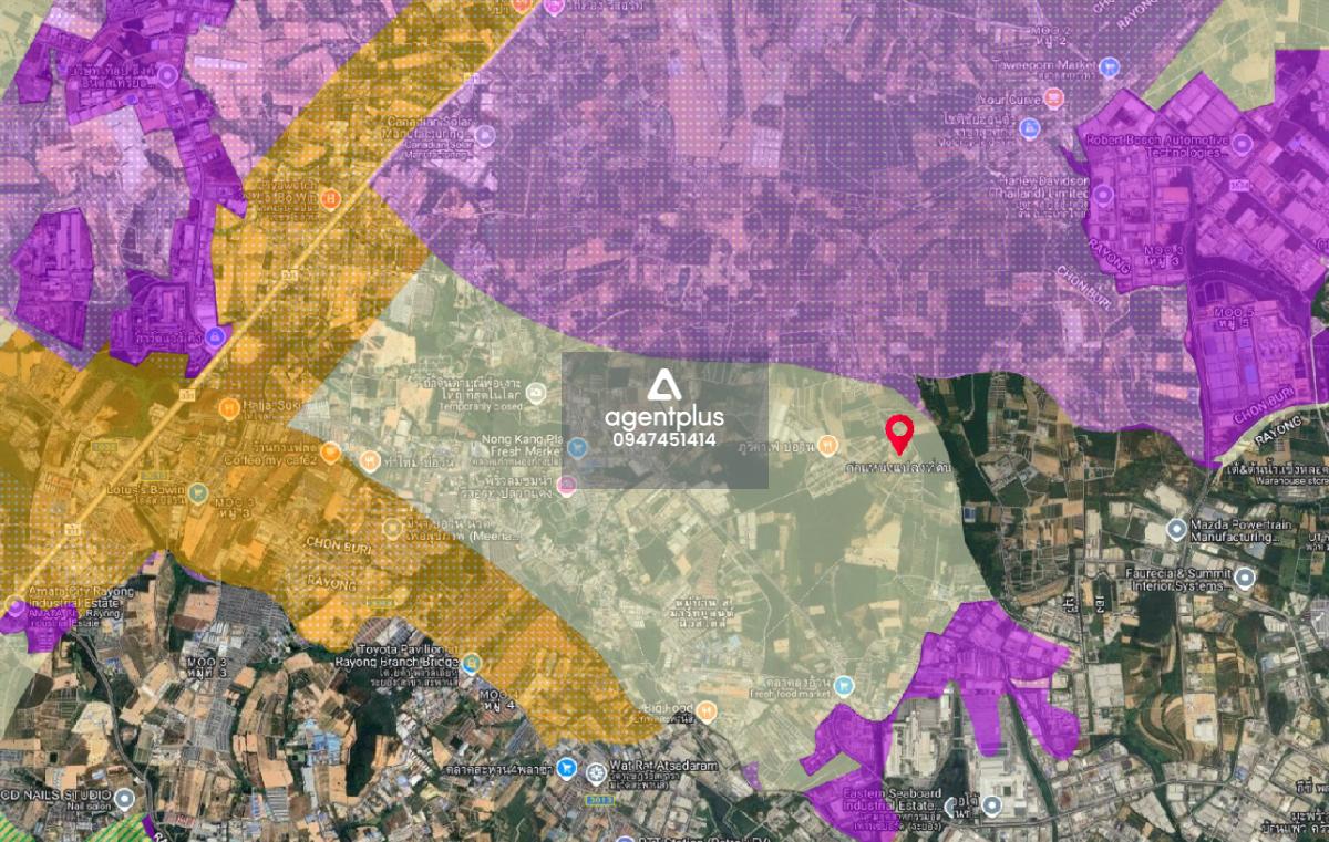 ขายที่ดินในเขตชุมชน ที่ดินใหญ่ ปลวกแดง ระยอง